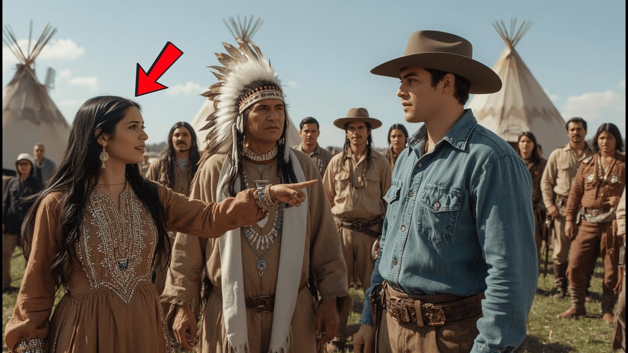 La hija del jefe tribal rechazó a 100 guerreros...Al ver al vaquero dijo 'LO QUIERO A ÉL
