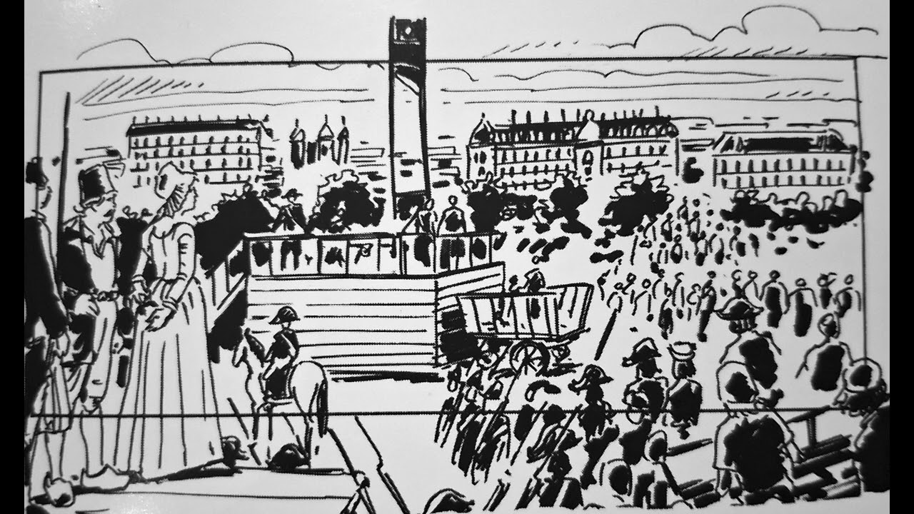 DELERUE / BOULIER : La Révolution française  (v/p). Exécution de Danton et Desmoulins.