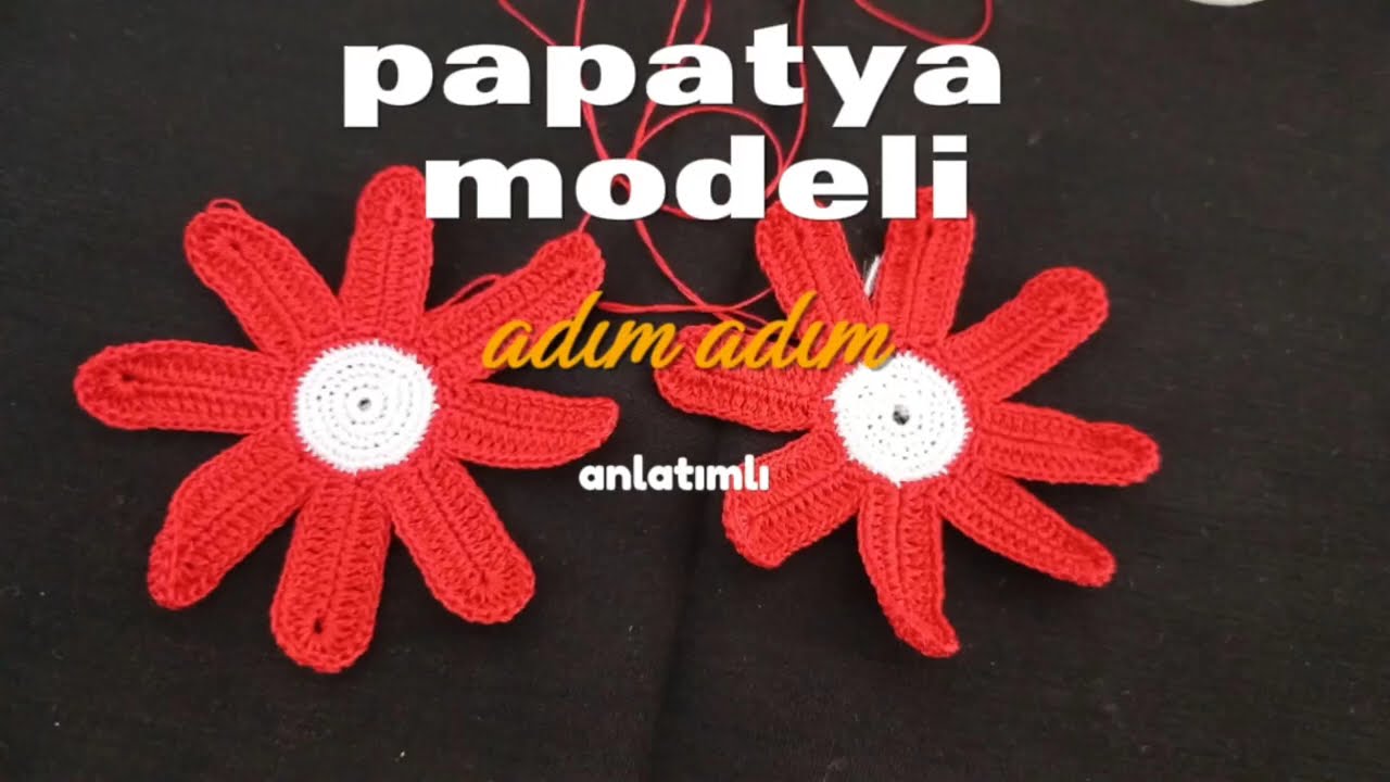 Papatya havlukenarı motif yapımı #papatya #papatyamotif #buyukoyalar #motif