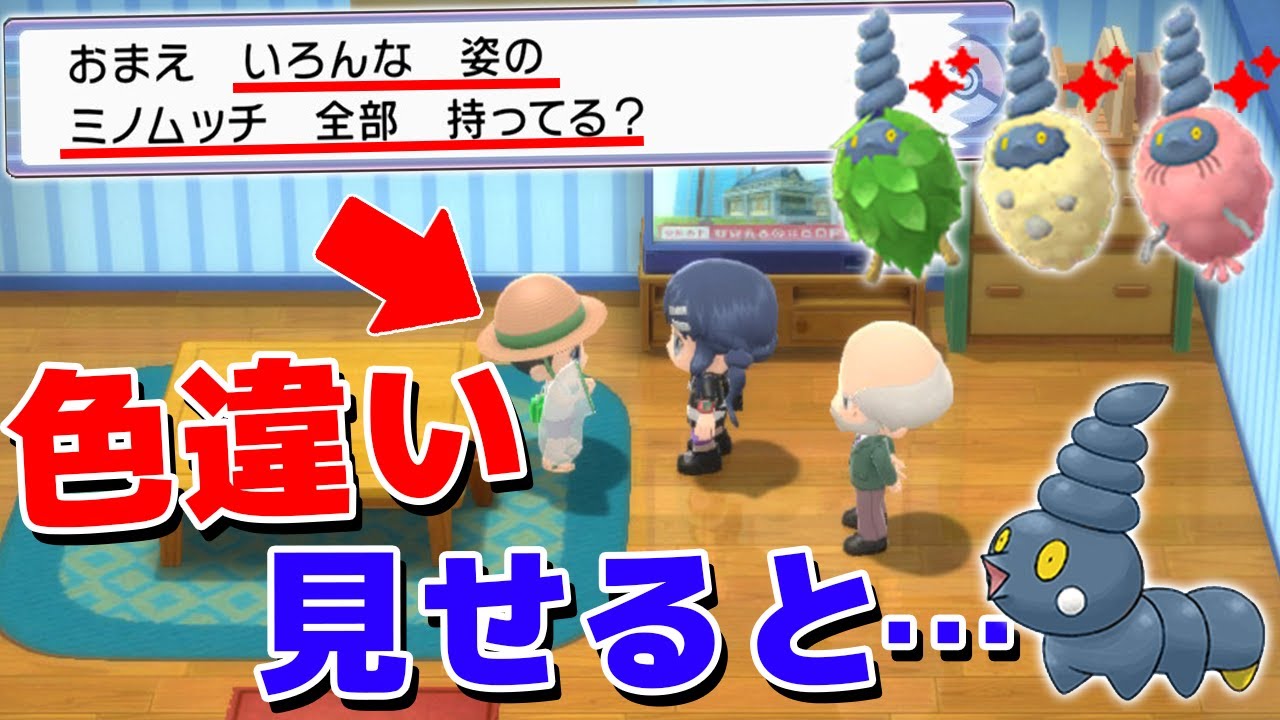 ミノムッチの色違いを4匹捕まえて子供相手にマウントをとる男【ポケモンXY/BDSP】