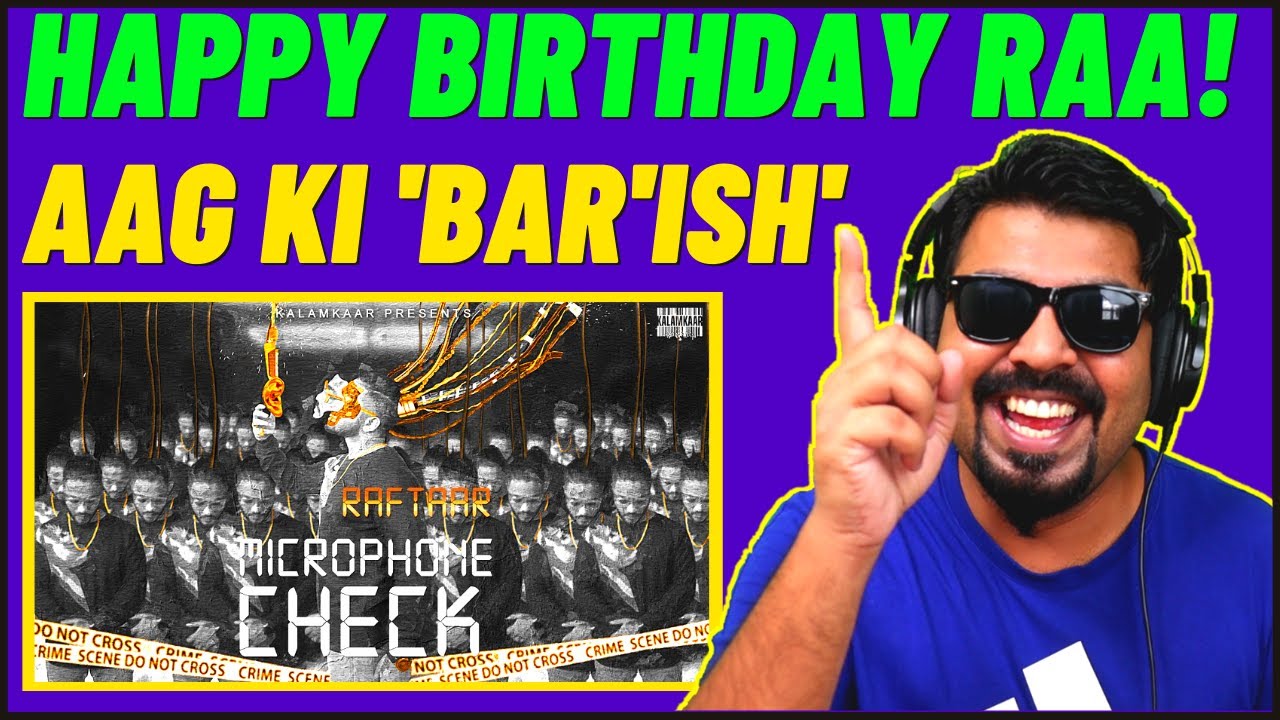 RAFTAAR MICROPHONE CHECK REACTION VIDEO | BAR'ISH EP REACTION | RAFTAAR NEW SONG REACTION | AFAIK