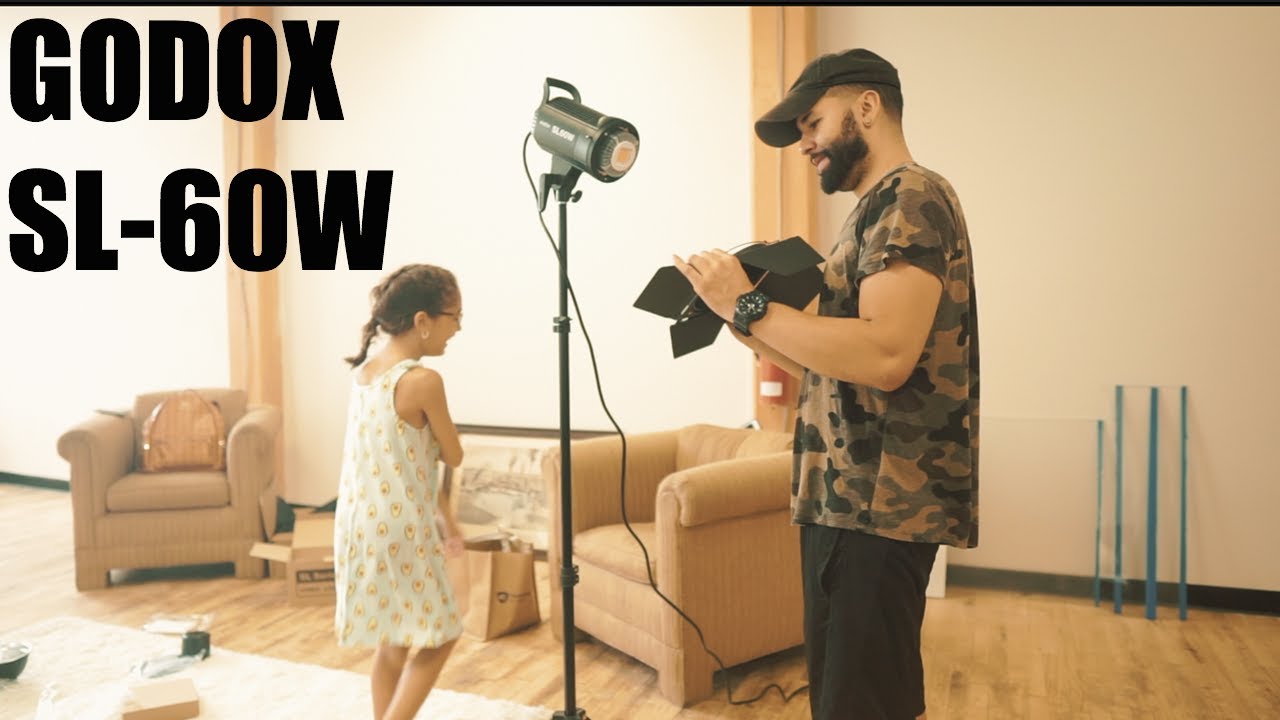 THIS LIGHT IS SO GOOD! GODOX SL-60W and NEEWER SOFTBOX