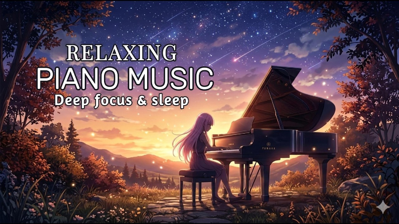 Relaxing Piano Music for Deep Focus & Sleep 🌙 Calm Piano Music, Study Music, Stress Relief