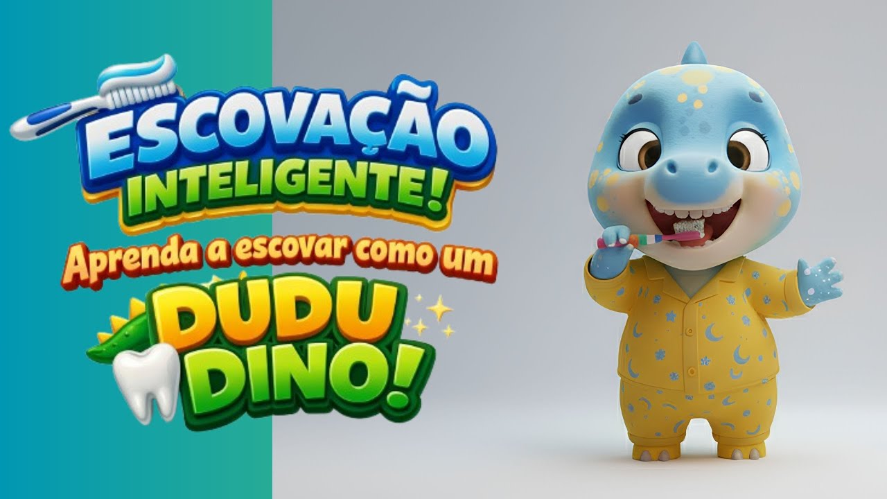 Escovação Inteligente com o Dudu Dino! 🦷🦖 Aprenda a Escovar os Dentes do Jeito Certo”
