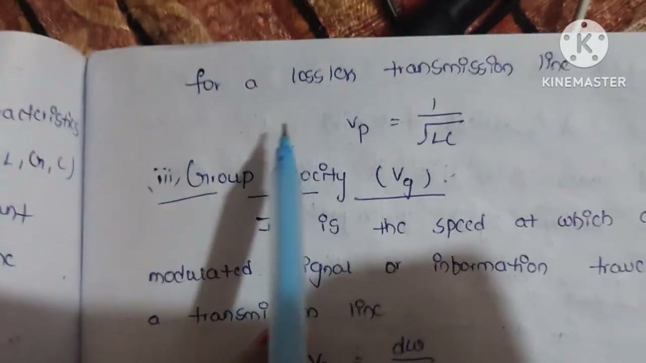 Secondary constants of transmission lines in telugu || microwave communication 