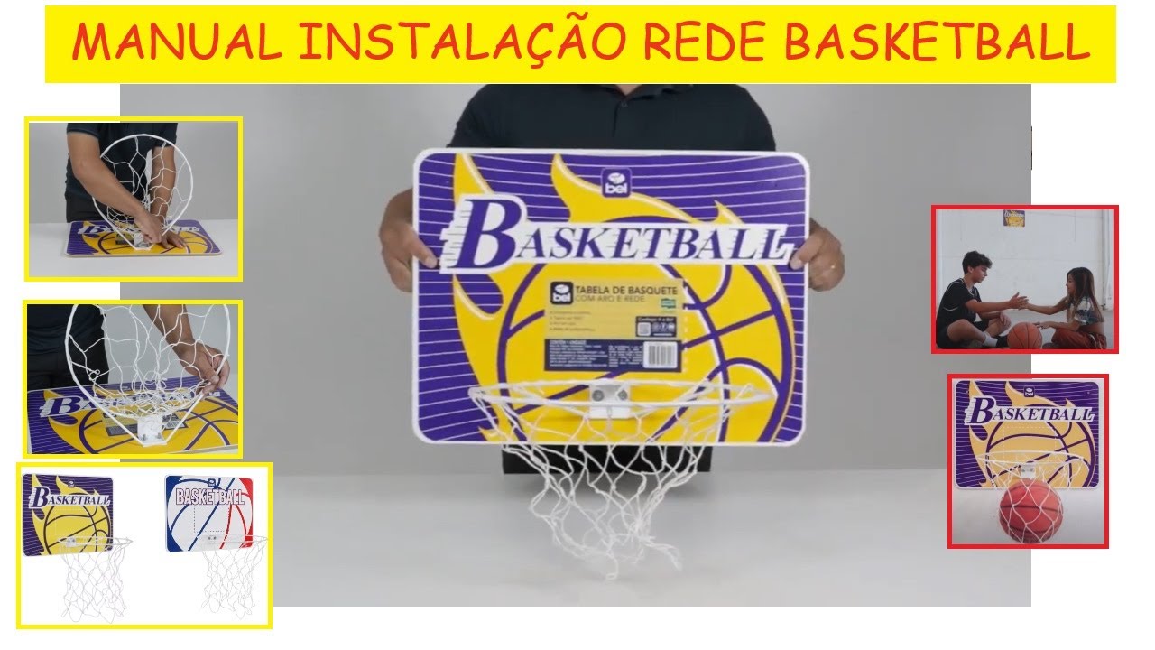 Video Manual de Montagem da rede - Tabela de Basquete BEL