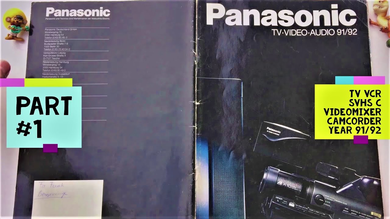 Panasonic catalog 1991-1992  part #1 | TVs Camcorder Video Cassette Recorder VHS VCR written deutsch