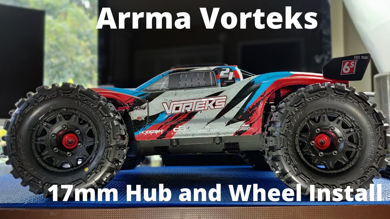 How To Arrma Vorteks 17mm Hub and wheel install!!
