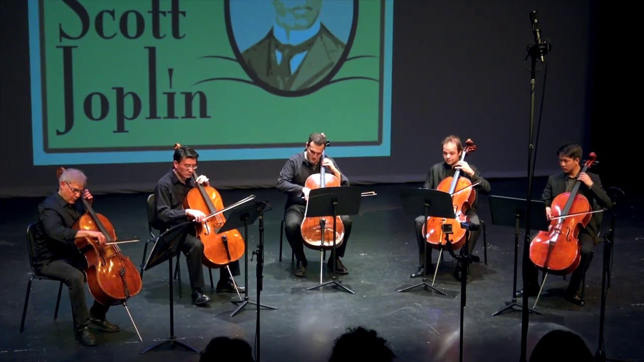 Scott Joplin - The Entertainer | 5 Cellos, live performance, March 2016