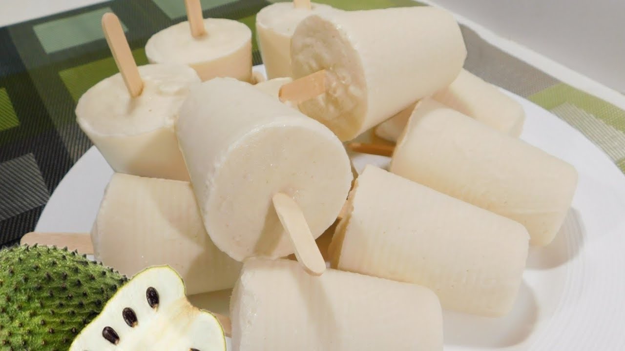 HELADOS DE GUANABANA RICO CREMOSO Y FÁCIL DE HACER- HELADOS CASERO DE GUANABANA