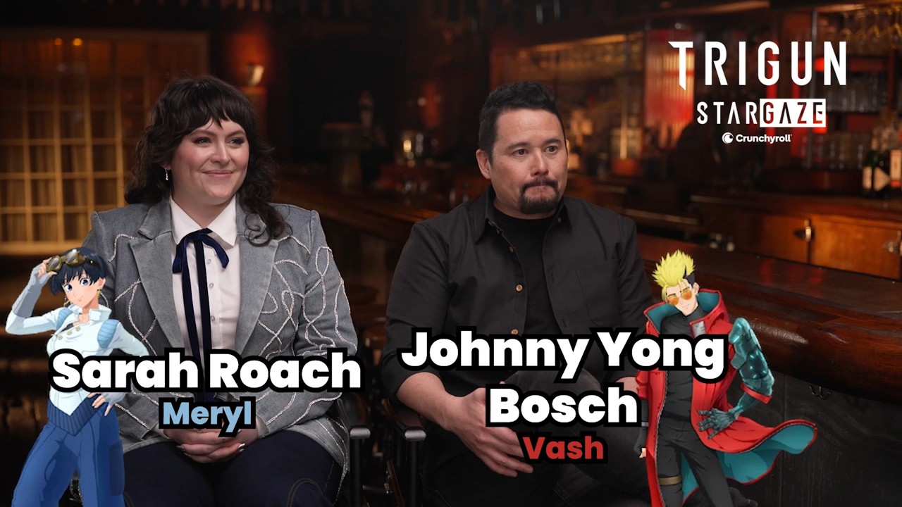 TRIGUN: STARGAZE Voice Actors Interview feat. Johnny Yong Bosch (Vash) & Sarah Roach (Meryl)