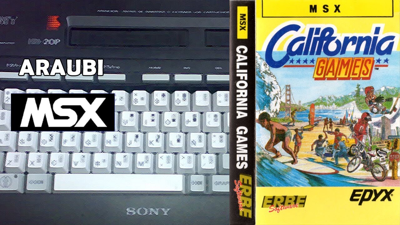 California Games (Epyx, 1987) MSX [552] Walkthrough Comentado