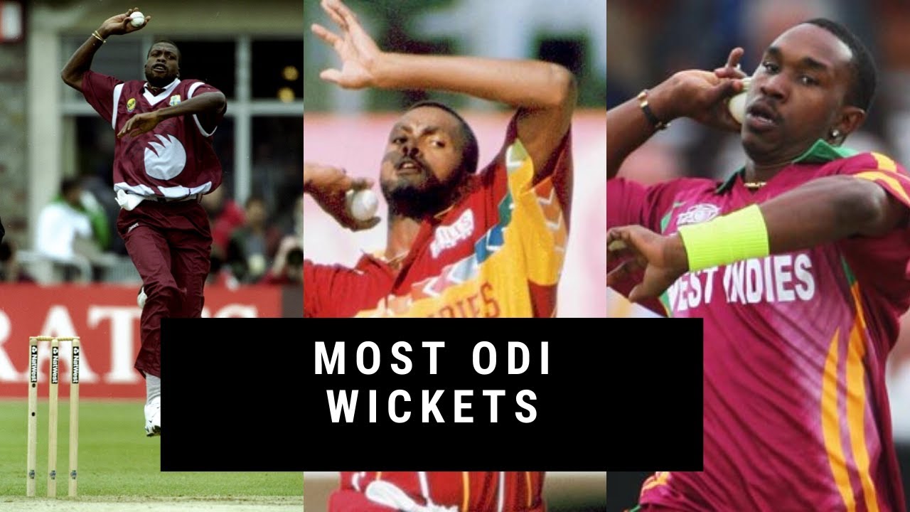 Top 15 West Indian Bowlers with the Most Wickets in ODI Cricket | Top 15 ODI Wickets takers from WI.