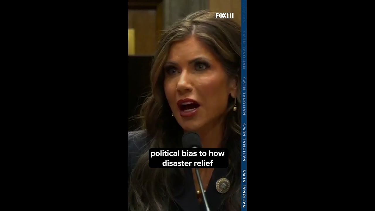 Homeland security nominee Kristi Noem on FEMA aid