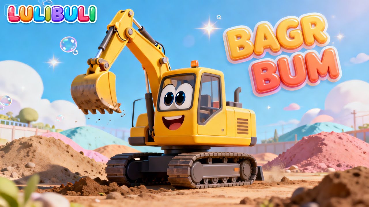 Bagr BUM BUM 🚧 – Veselá dětská písnička | LULIBULI