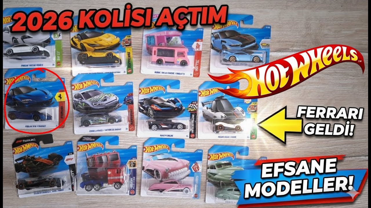 2026 HOT WHEELS KOLİSİ AÇTIM! 🔥 FERRARİ VE f1 ŞOKU! (12 Efsane Model)