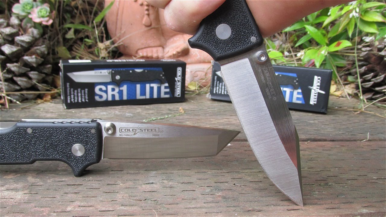 COLD STEEL SR1 LITE CLIP POINT & TANTO HEAVY DUTY EDC KNIVES