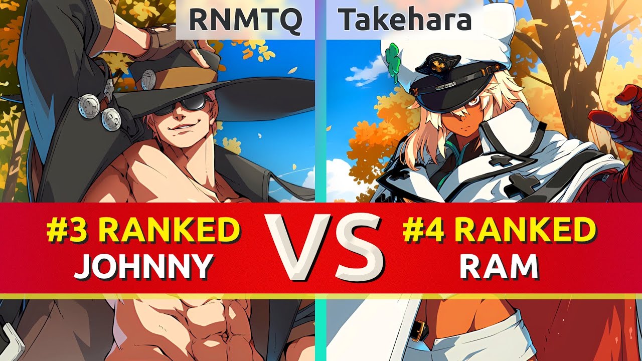 GGST ▰ RNMTQ (#3 Ranked Johnny) vs Takehara (#4 Ranked Ramlethal). High Level Gameplay