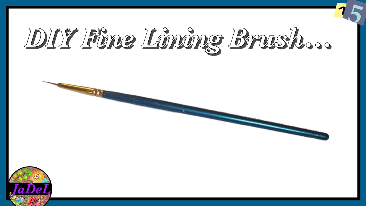 Fine Lining Brush | How to make your own fine paint brush | DIY fine liner paint brush