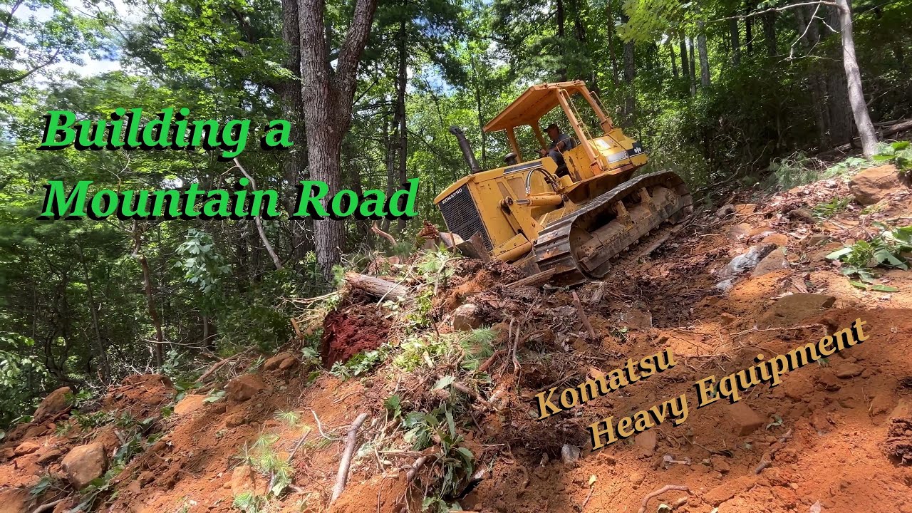 Building a Mountain Road #heavyequipment  #virginia #mountain