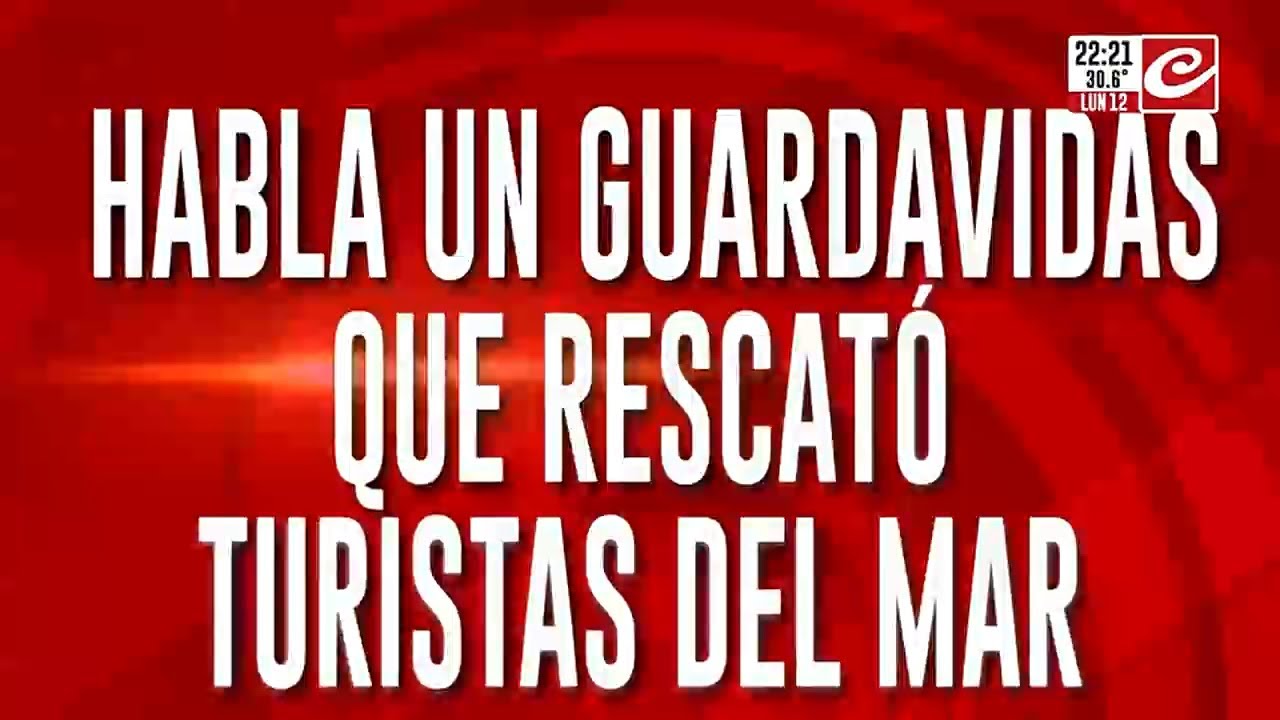 Habla un guardavidas que rescat&oacute; turistas del mar