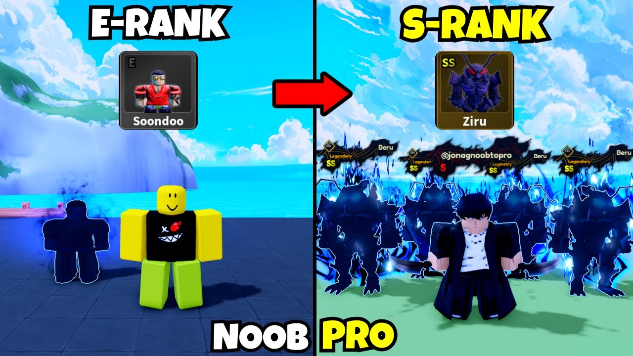 E-Rank to S-Rank Sung Jin-woo in Arise Crossover! Noob to Pro