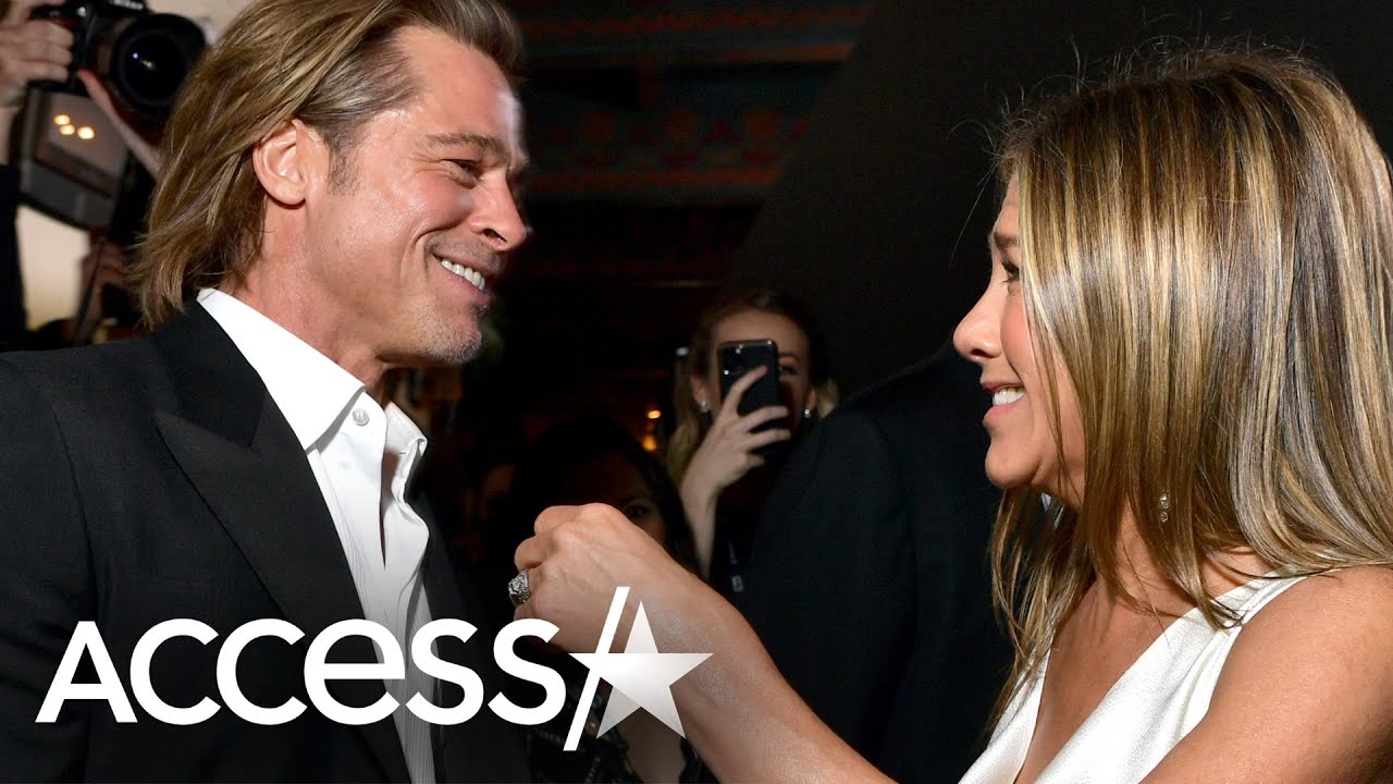 Jennifer Aniston & Brad Pitt Share Sweet Moment Backstage at 2020 SAG Awards
