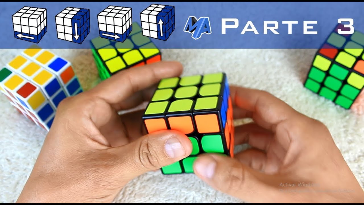 Como armar un cubo Rubik | PRINCIPIANTES | Parte 3 de 3  @Matemáticas profe Alex