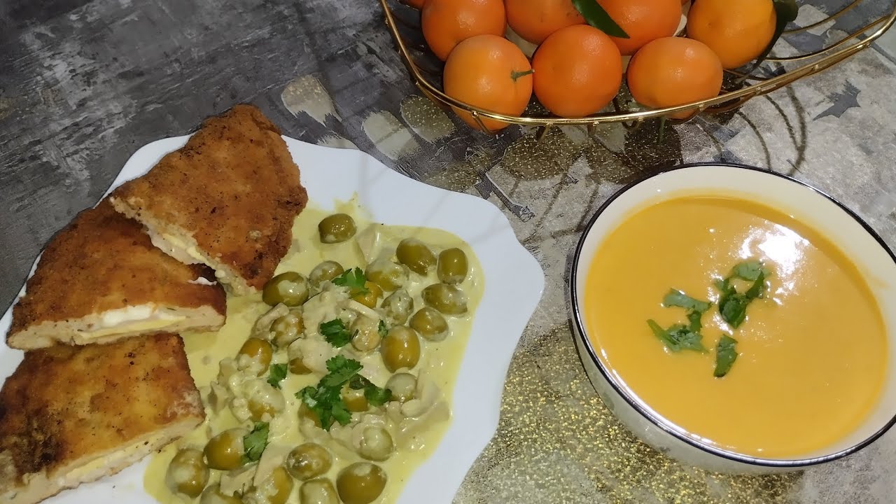حساء اليقطين ، وكوردون بلو