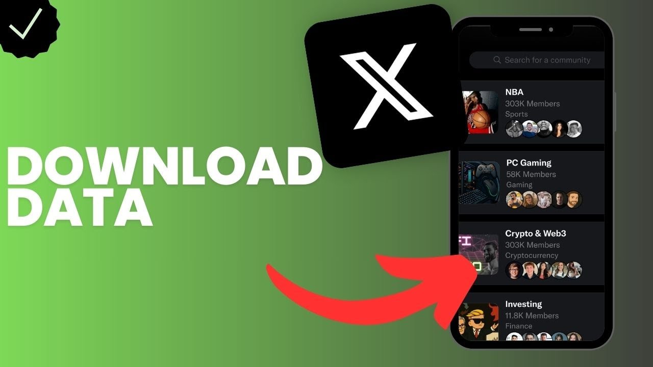 How to download data in X?