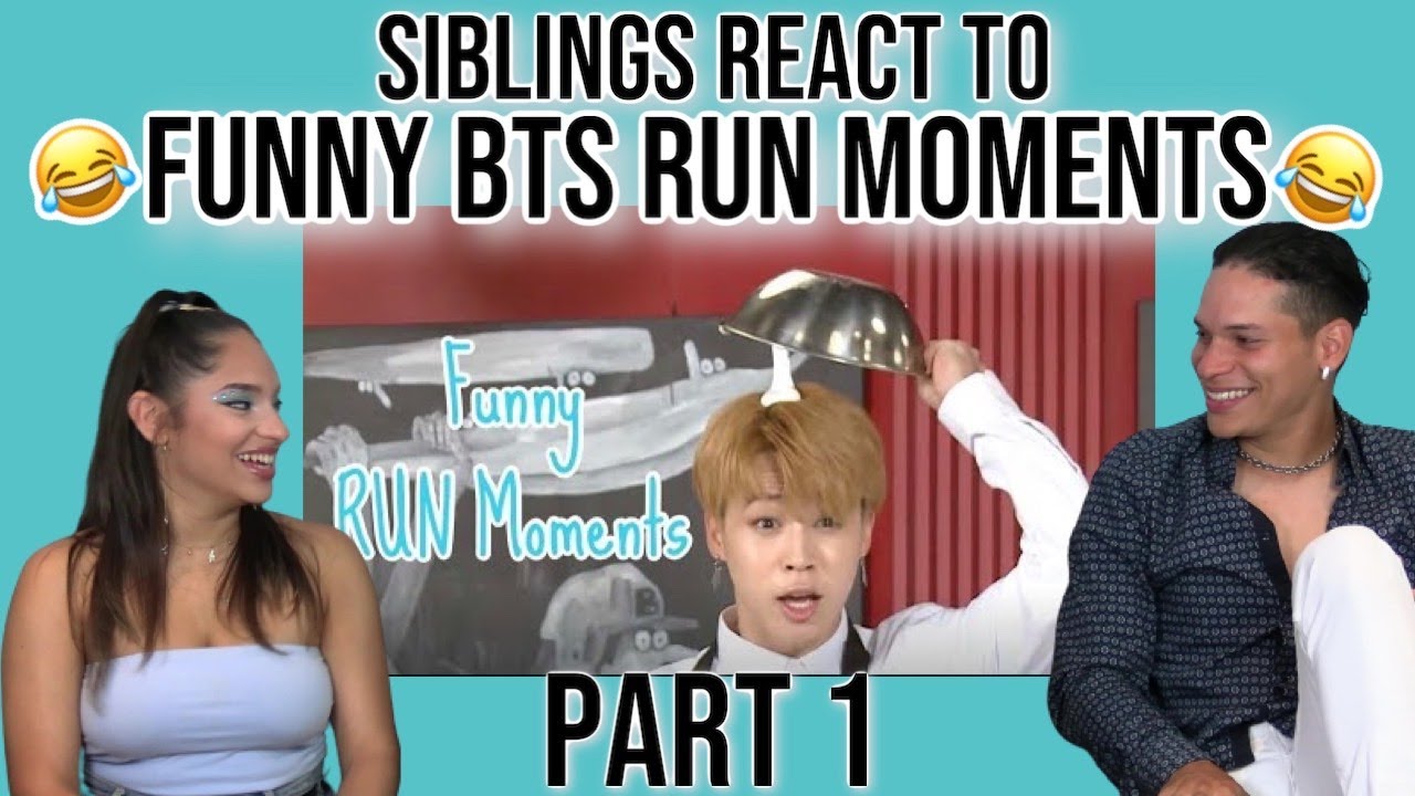 Siblings react to Funny BTS RUN Moments PART 1😂👌 | REACTION