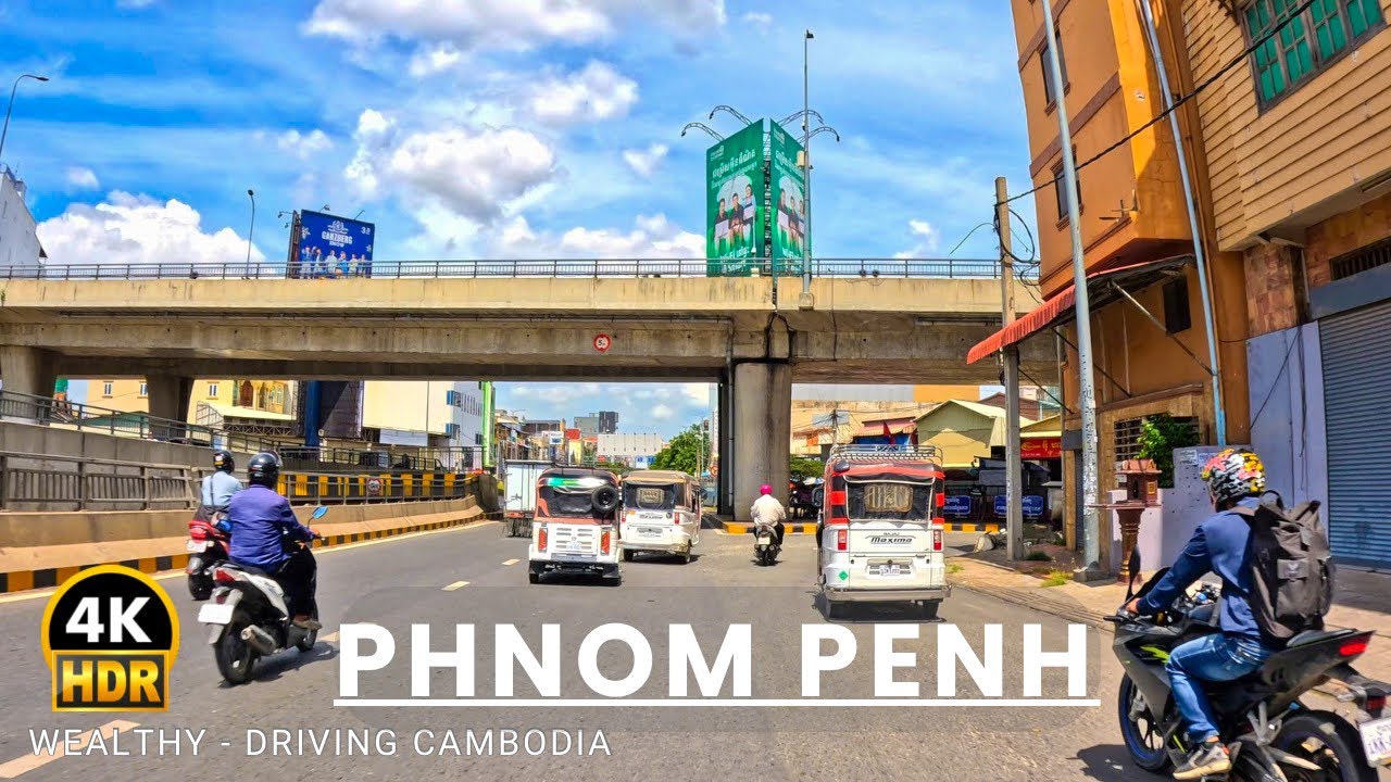 Drive from Veng Sreng Blvd to street 271, Middle of the Phnom Penh City | Full 4K HDR | ក្រុងភ្នំពេញ