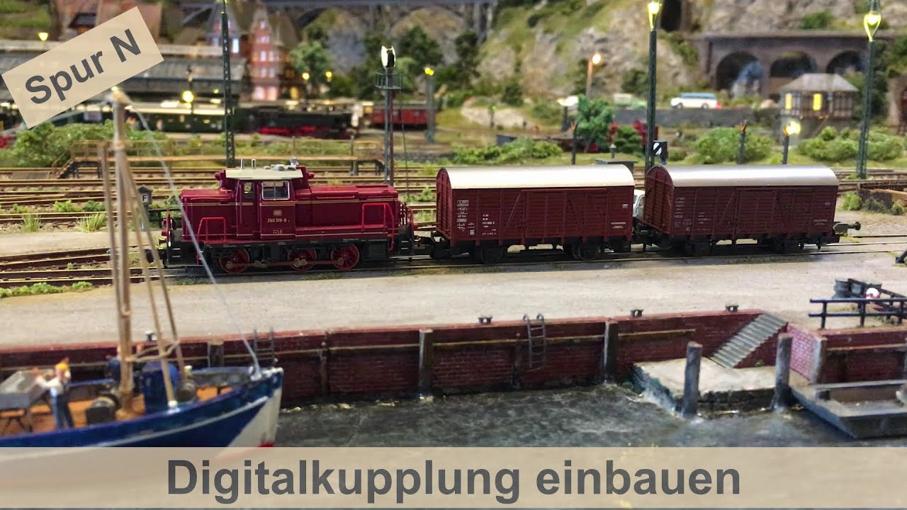 Modelleisenbahn Einbau digitaler Kupplung