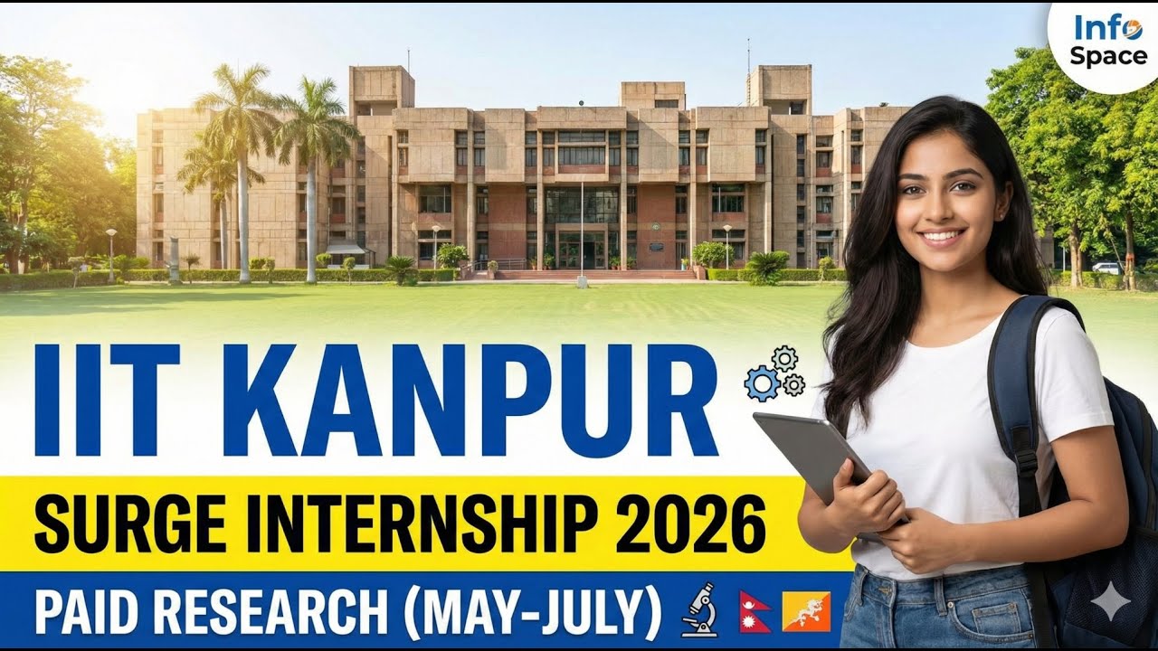 🏛️ Исследования в IIT Kanpur! Летняя стажировка SURGE 2026 (оплачиваемая 💰)