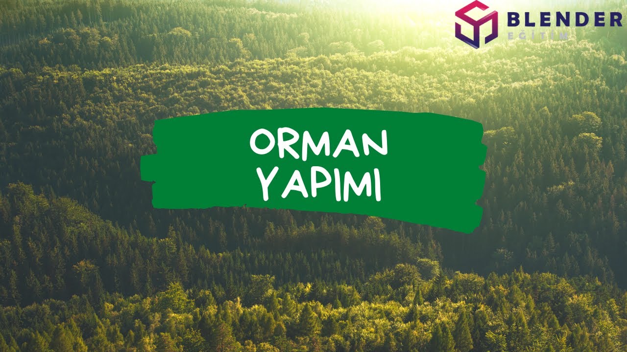 Orman Yapımı (Create Forest) - Blender Eğitim