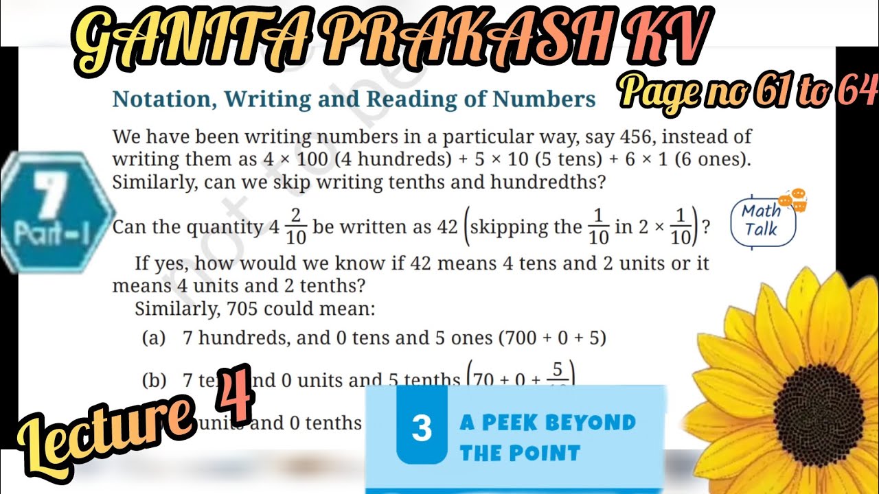 L- 4 I a peek beyond the point l ganita Prakash l class 7th l #studywithaarushi #maths 