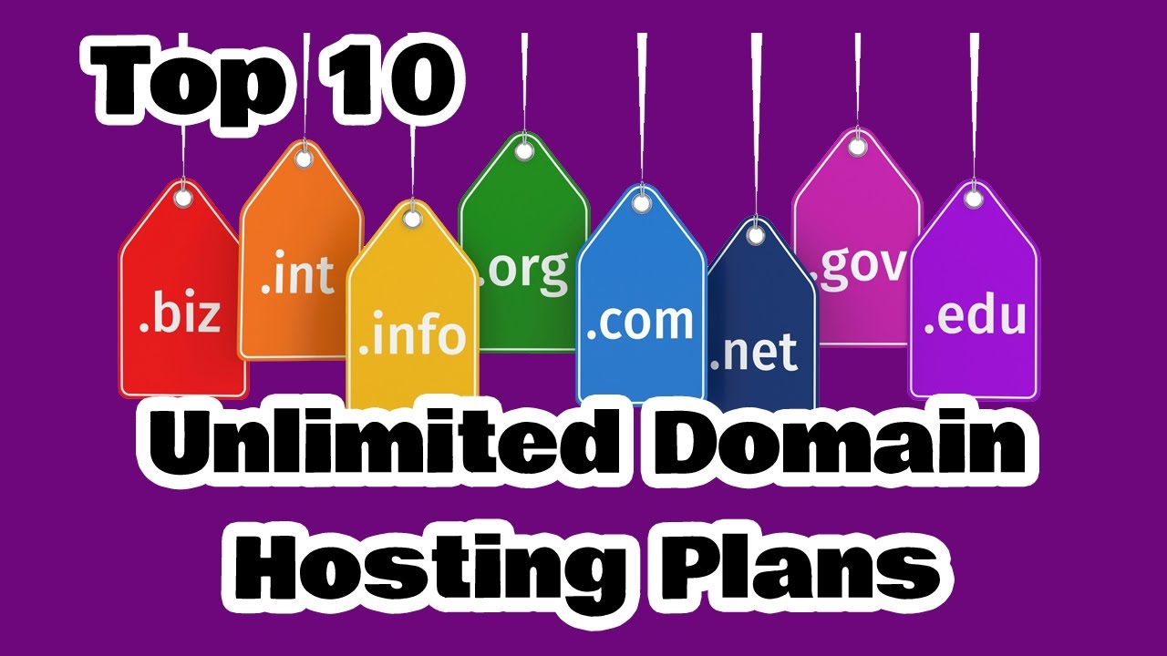 Top 10 Best Unlimited Domain Hosting Plans 2017 - 2018