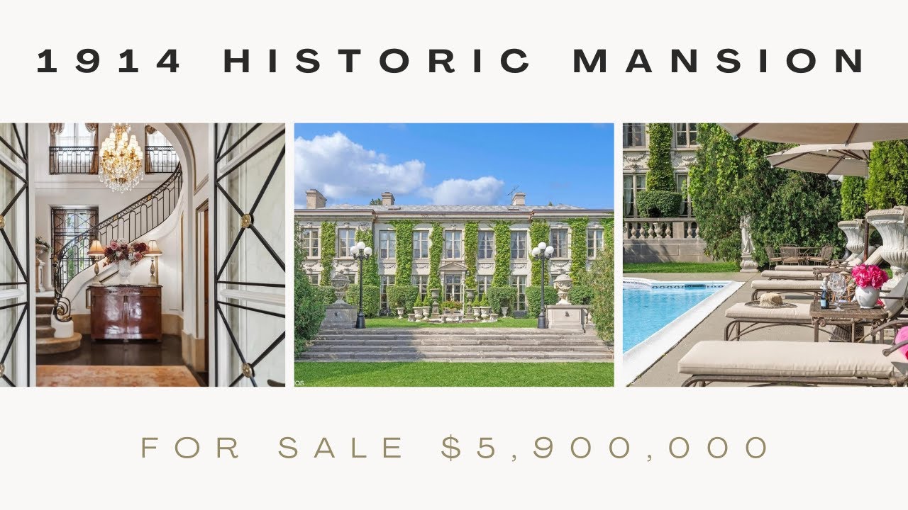 Opulent 1914 Historic Mansion For Sale