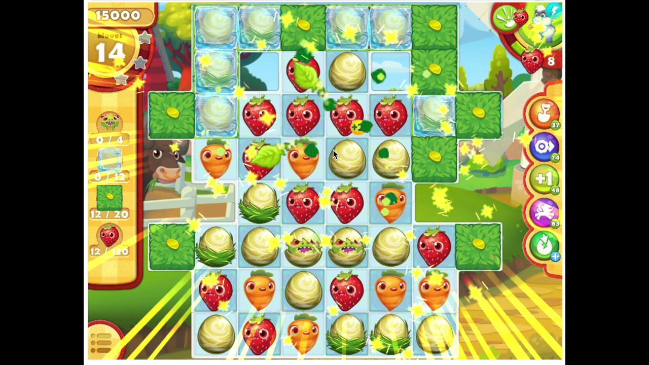 Farm Heroes Saga level 4104 with NO BOOSTER USE