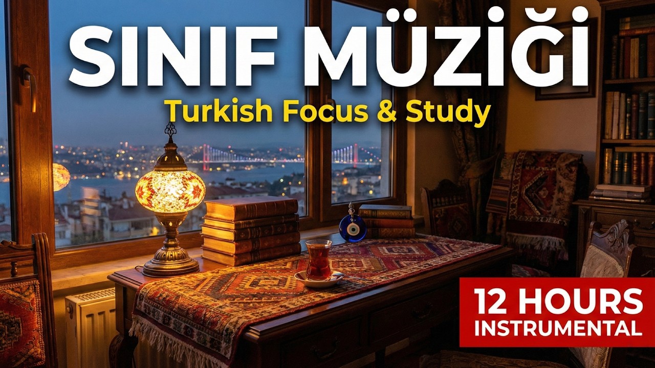 Turkish Classroom Instrumental Music: Focus & Study | 12 Hours Kanun & Ney Background Music