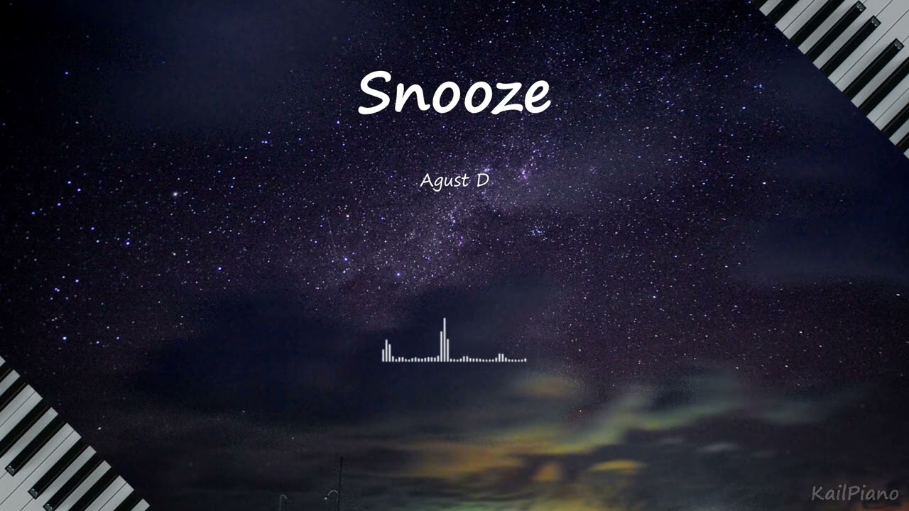 Agust D / Snooze(feat. Ryuichi Sakamoto, 김우성 of The Rose) / Piano Cover🎹