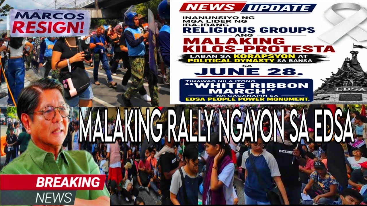 MALAKING RALLY NGAYON SA EDSA #curruption #rally 