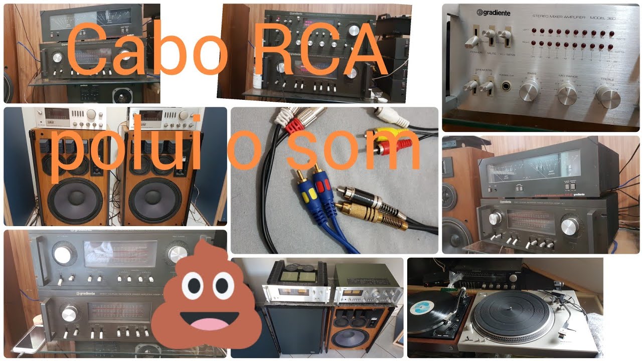 Qualidade dos cabos RCA, nos som vintage