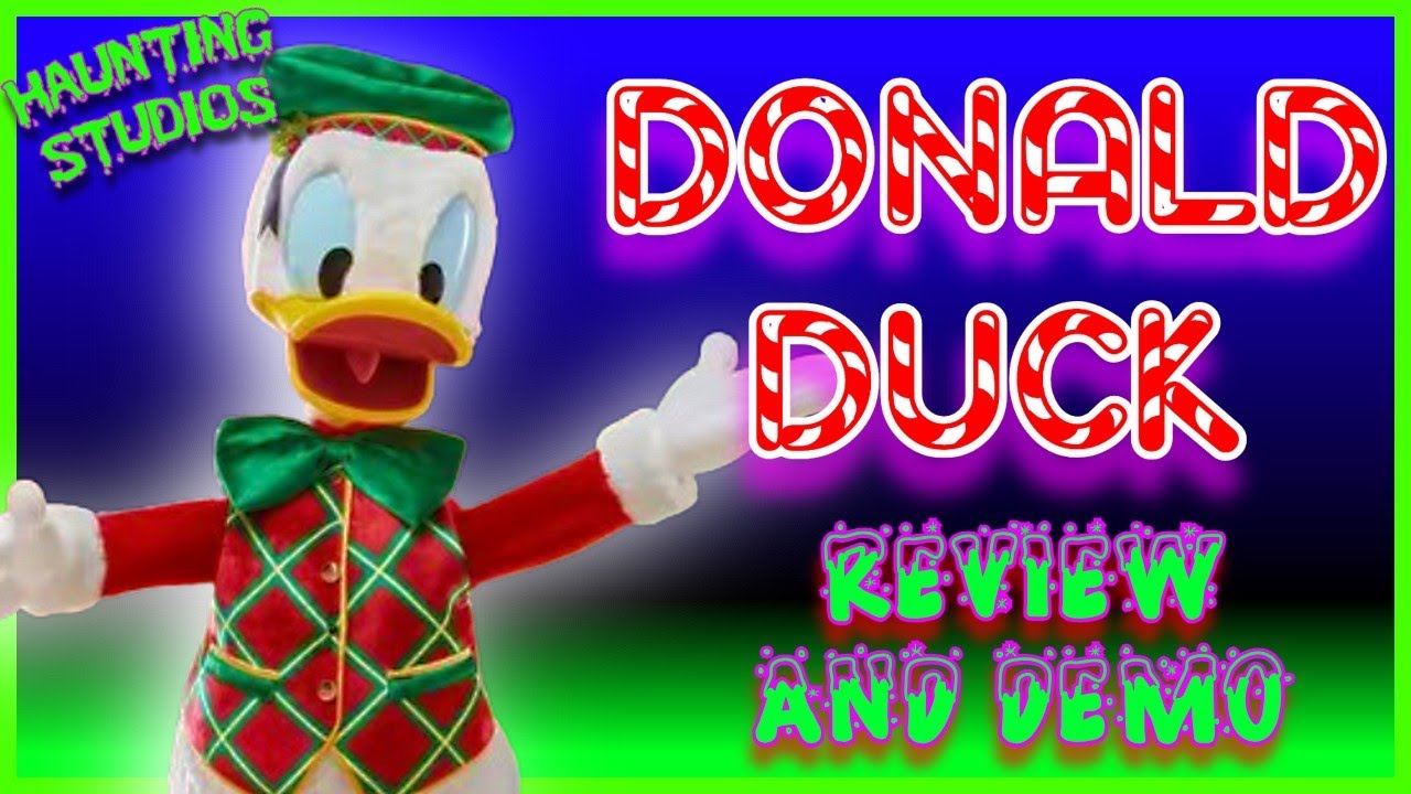 DISNEY 4FT ANIMATED DONALD DUCK ANIMATRONIC | REVIEW AND DEMO | HOME DEPOT CHRISTMAS 2024