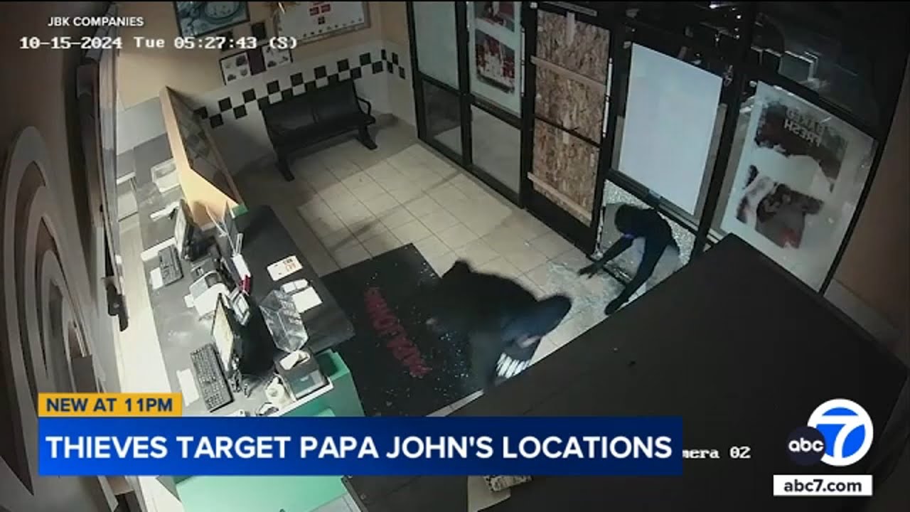 Thieves ransack Papa John's stores in Santa Clarita multiple times in a week