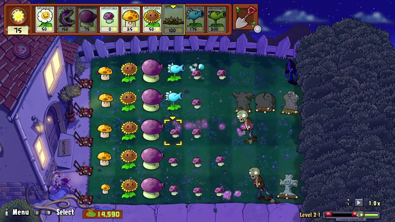 Plants vs zombiezz PT3 adventure+