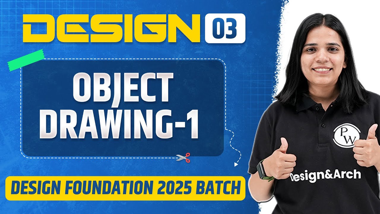 Design 3 | Object Drawing 1 | NIFT, NID, UCEED Exams
