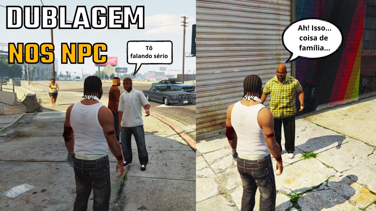 Como colocar DUBLAGEM nos Npcs do Gta V