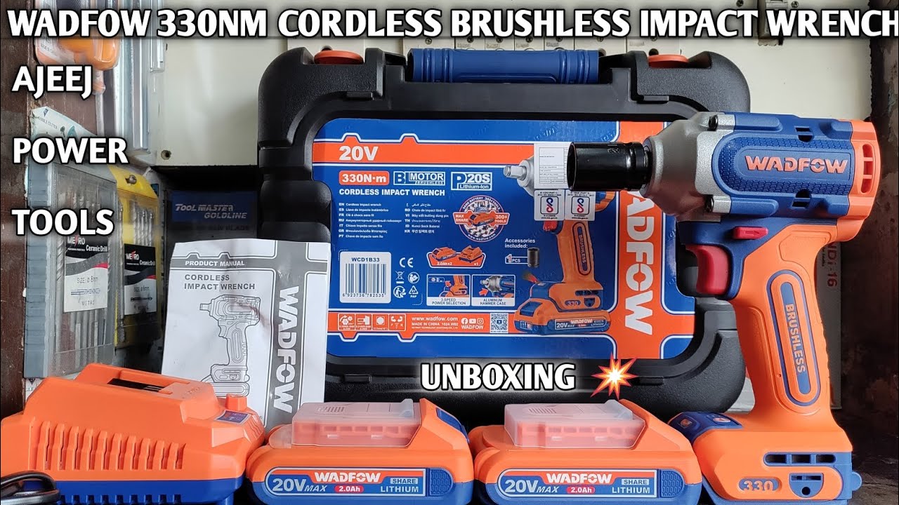 Wadfow 330NM Cordless brushless wrench machine, unboxing video #tranding @Ajeejpowertools7831 