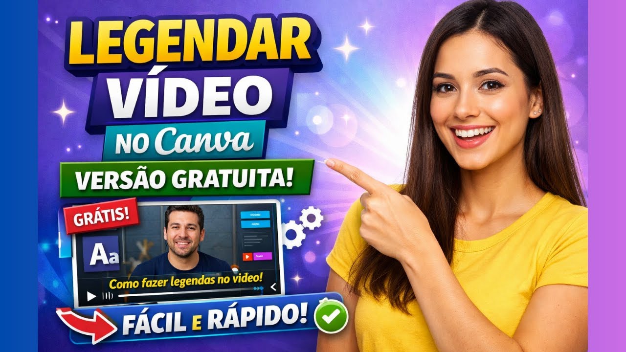 Como legendar vídeo no canva